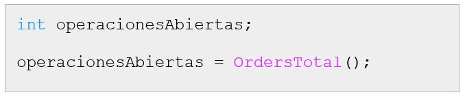 Función OrdersTotal() en Mql4 Función OrdersTotal() en Mql4