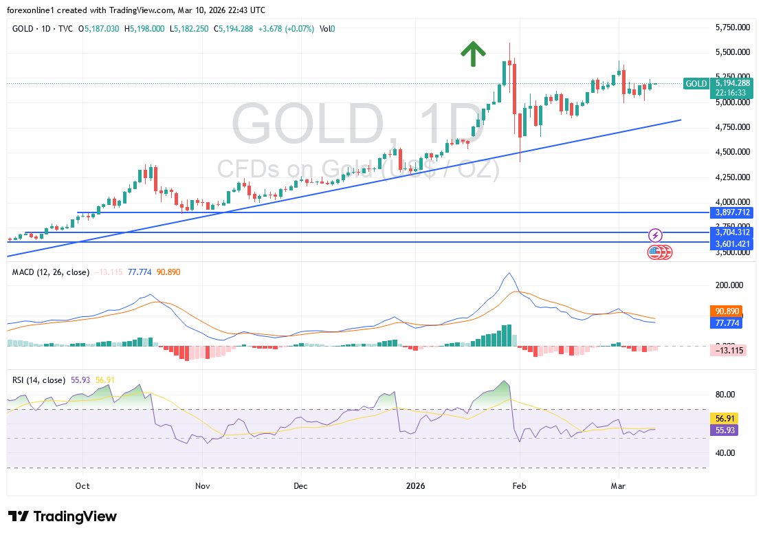 XAU/USD Analisi Oggi 11/03: Livelli Chiave, Segnali Buy/Sell